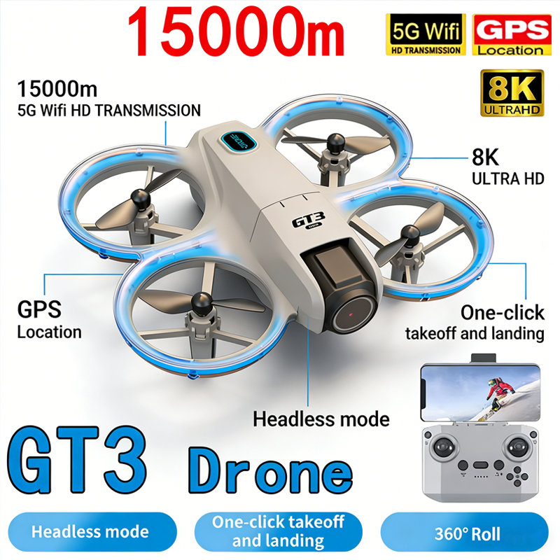 Новый дрон GT3 MAX 8K HD для а – обзор и цена Drone Pro Rc Ufo